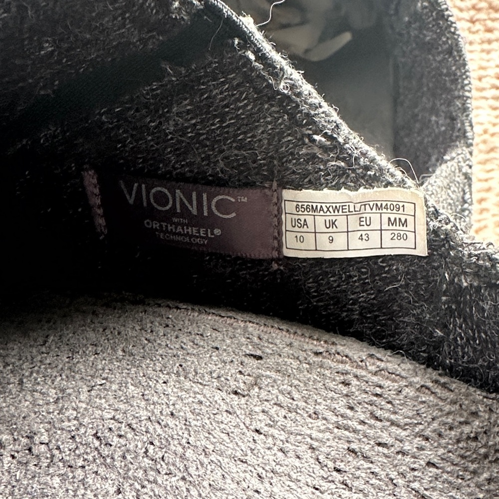 Vionic Gray Herringbone Loafers - Picture 4 of 5